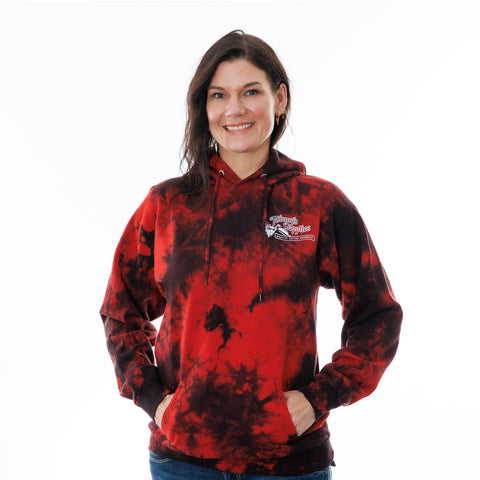 Tommy's Pull Over George Drone Red Tie Die