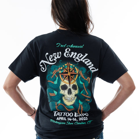 3rd Annual New England Tattoo Expo T-Shirt V-Neck - 3XL