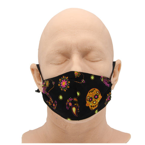 Sugar Skull Cloth Mask - tommys supplies