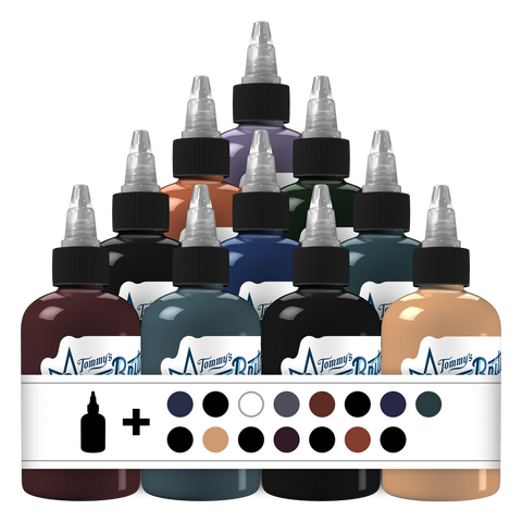 25 Essential Set 1 Tattoo Ink - tommys supplies